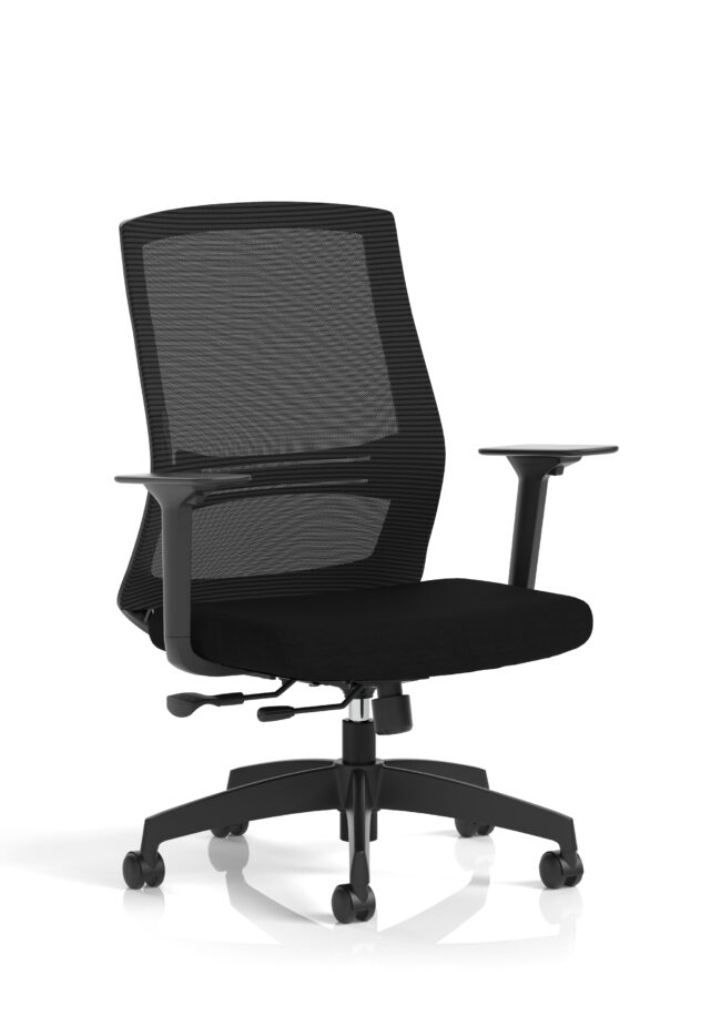 ventra mesh back task operator office chair height adjustable arms