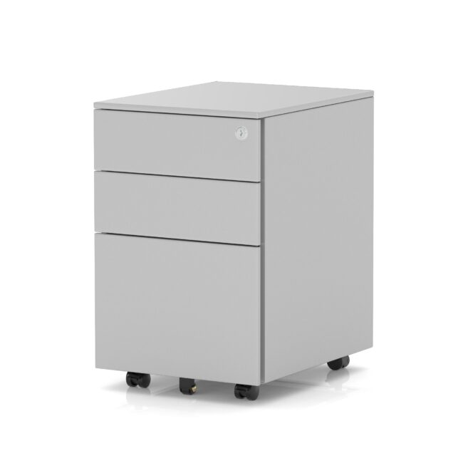 base mobile steel pedestal 3 drawer